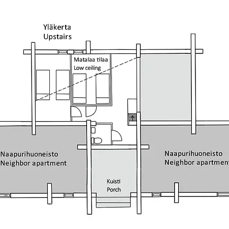 Tokkapirtti B2 Log Near Center In A Peaceful Neighbourhood Διαμέρισμα Levi
