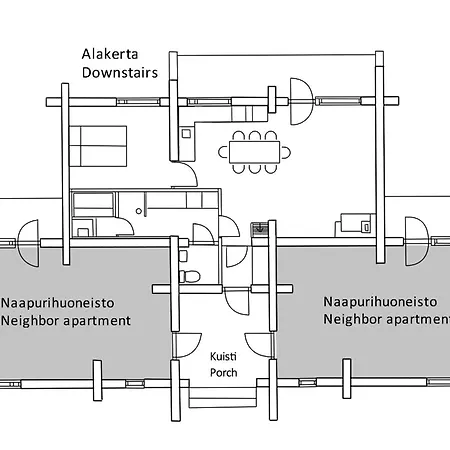 Tokkapirtti B2 Log Near Center In A Peaceful Neighbourhood * Levi