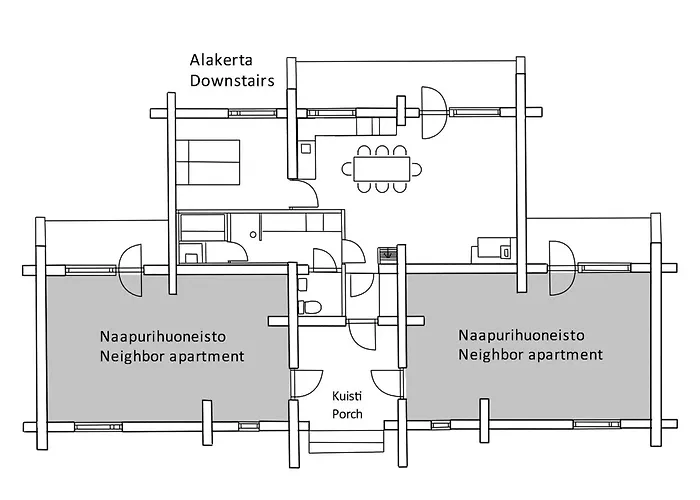 Tokkapirtti B2 Log Near Center In A Peaceful Neighbourhood * 列维